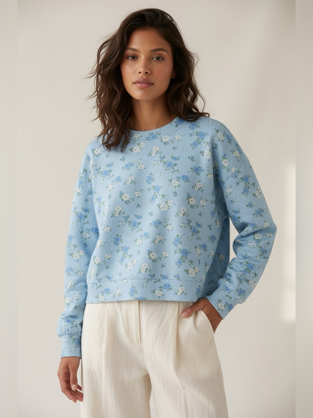 Altar’d State As Revival Floral Crewneck Pullover Sweatshirt M